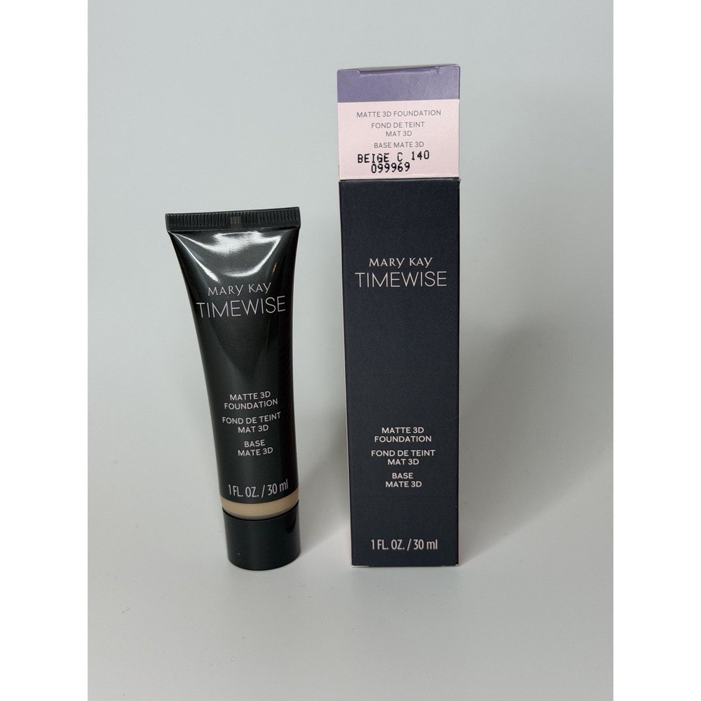 Beige C 140 Mary Kay Timewise Matte 3D Foundation 099969 Combo to Oily NIB